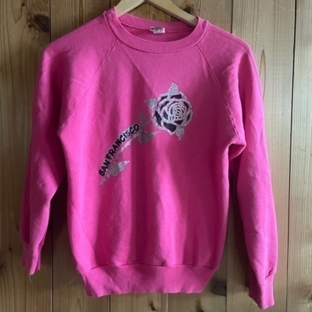 Vintage San Francisco rose 70s sweatshirt